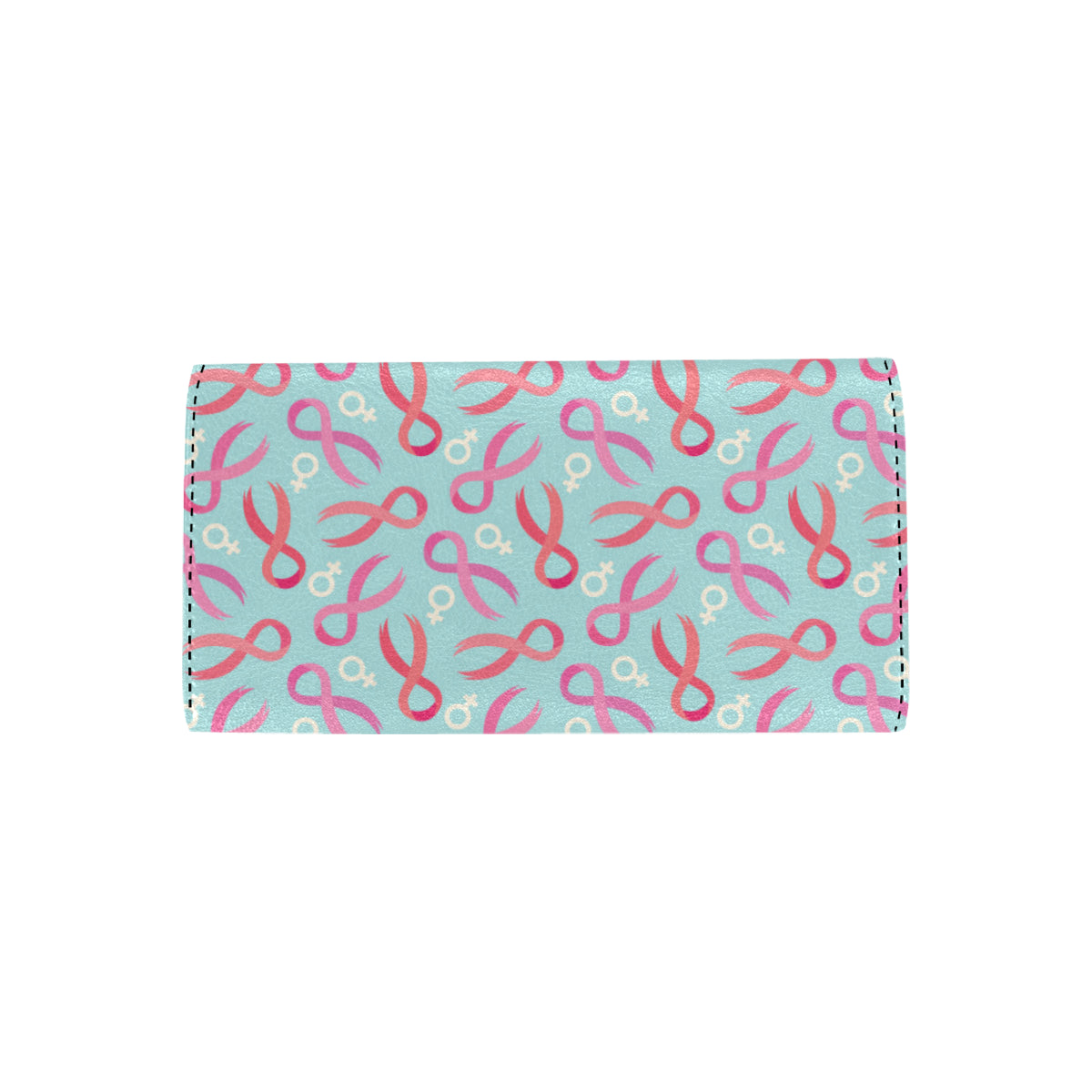 Breast cancer Pattern Print Design 03 Women's Trifold Wallet