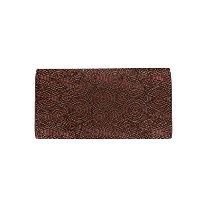 Aboriginal Pattern Print Design 02 Women's Trifold Wallet