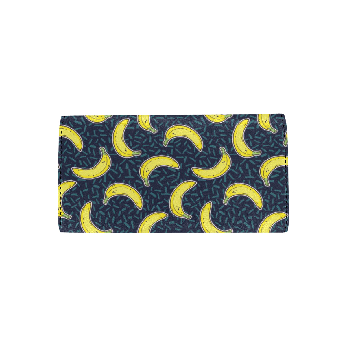 Banana Pattern Print Design BA09 Women's Trifold Wallet