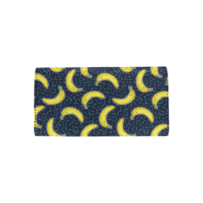 Banana Pattern Print Design BA09 Women's Trifold Wallet