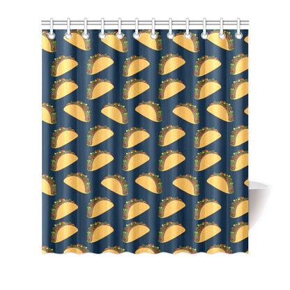 Taco Pattern Print Design TC04 Shower Curtain