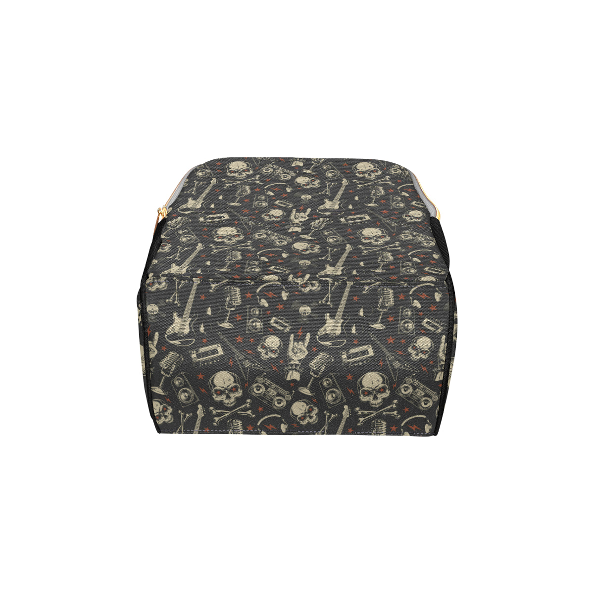 Rock and Roll Skull Pattern Print Design A03 Diaper Bag Backpack