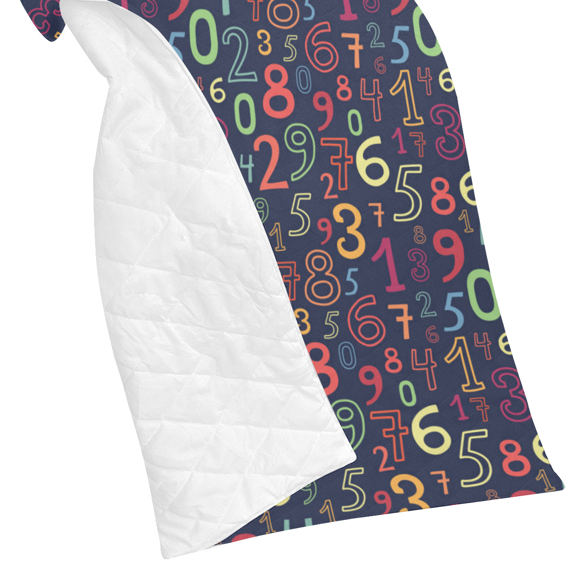 Number Pattern Print Design A01 Premium Quilt