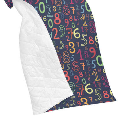 Number Pattern Print Design A01 Premium Quilt