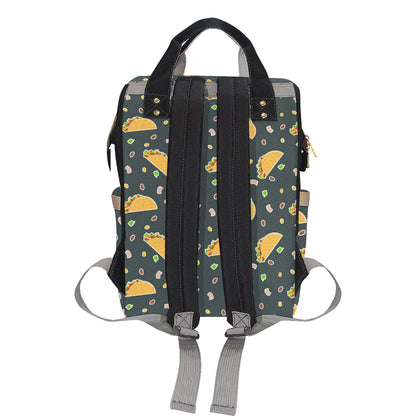 Taco Pattern Print Design TC02 Diaper Bag Backpack