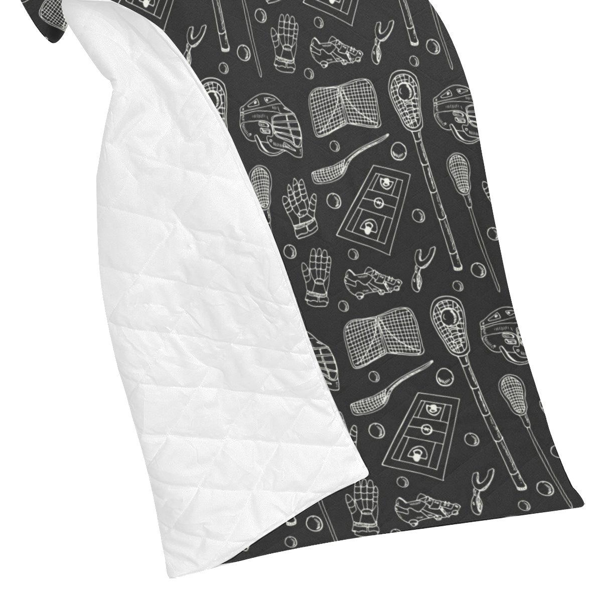 Lacrosse Pattern Print Design 01 Premium Quilt