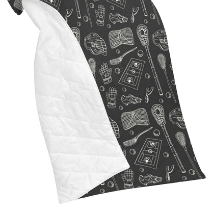 Lacrosse Pattern Print Design 01 Premium Quilt