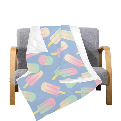 Ice Cream Pattern Print Design 05 Premium Quilt