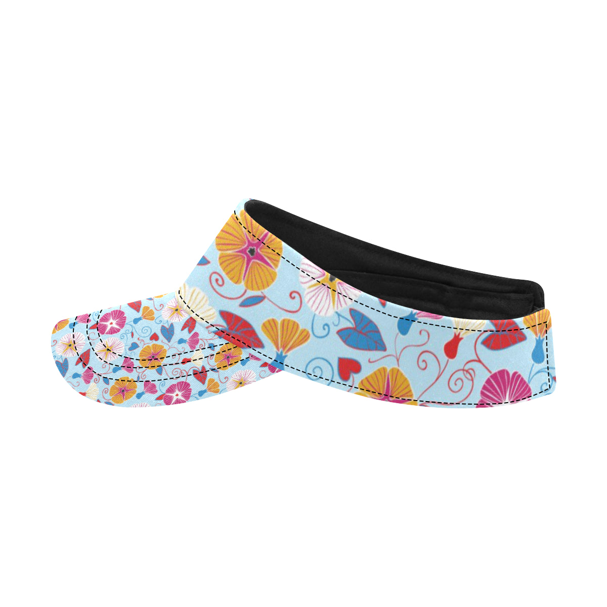 Morning Glory Pattern Print Design MG06 Unisex Sun Visor