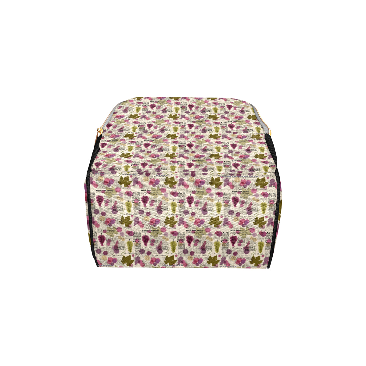 Wine Style Design Print Diaper Bag Backpack