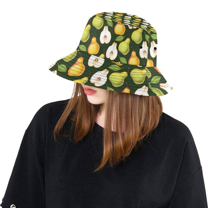 Pear Pattern Print Design PE06 Unisex Bucket Hat