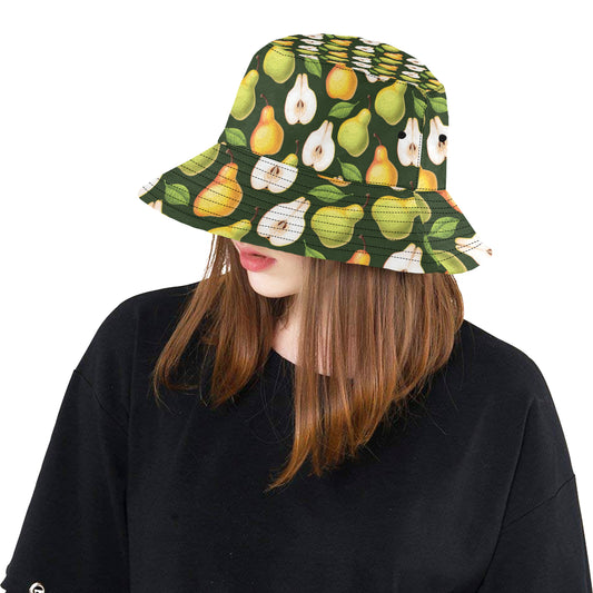 Pear Pattern Print Design PE06 Unisex Bucket Hat