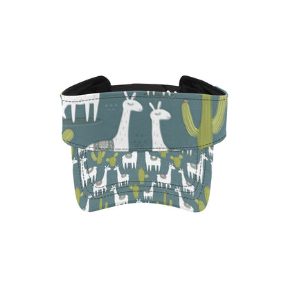 Llama Cactus Pattern Print Design 03 Unisex Sun Visor
