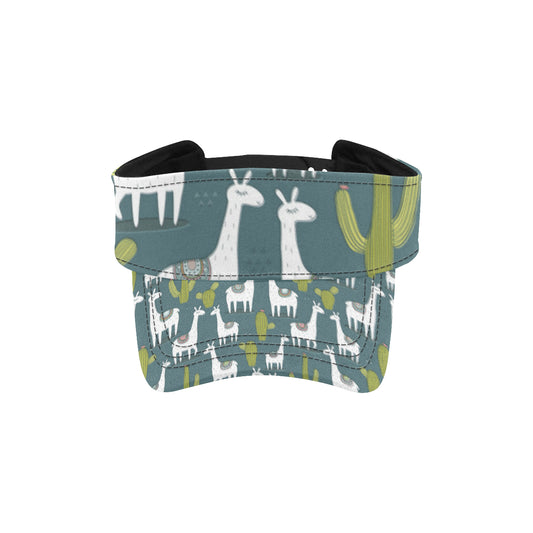 Llama Cactus Pattern Print Design 03 Unisex Sun Visor