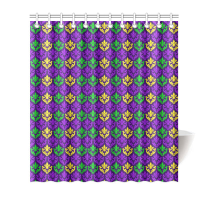 Mardi Gras Pattern Print Design 02 Shower Curtain