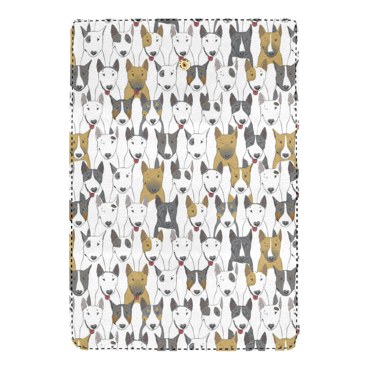 Bull Terriers Pattern Print Design 03 Women's Trifold Wallet