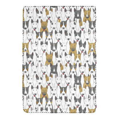 Bull Terriers Pattern Print Design 03 Women's Trifold Wallet
