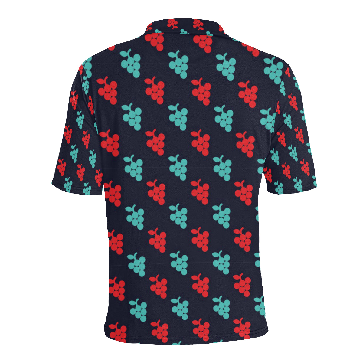 Grape Pattern Print Design GP07 Men Polo Shirt