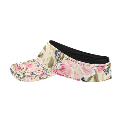 Floral Pink Butterfly Print Unisex Sun Visor