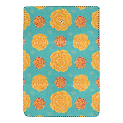 Marigold Pattern Print Design 02 Women's Trifold Wallet
