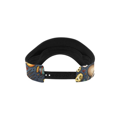 Space Pattern Print Unisex Sun Visor