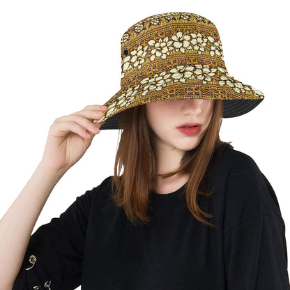 Hawaiian Themed Pattern Print Design H015 Unisex Bucket Hat