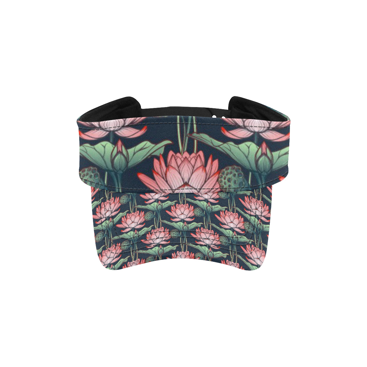 Water Lily Pattern Print Design WL03 Unisex Sun Visor