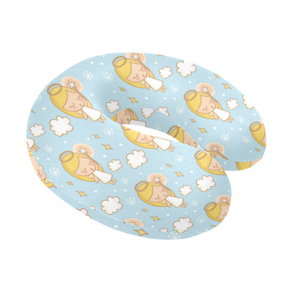 Angel Pattern Print Design 05 U-Shaped Travel Neck Pillow
