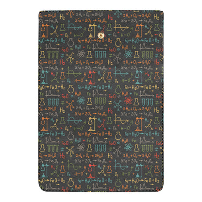 Chemical Pattern Print Design 03 Women's Trifold Wallet