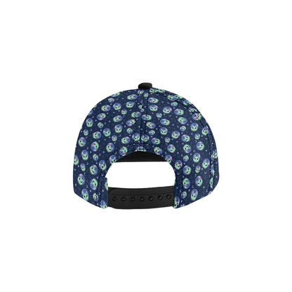 Alien Cat Snapback Cap