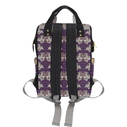 Leopard Pattern Print Design 01 Diaper Bag Backpack
