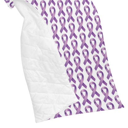 Pancreatic cancer Pattern Print Design A01 Premium Quilt