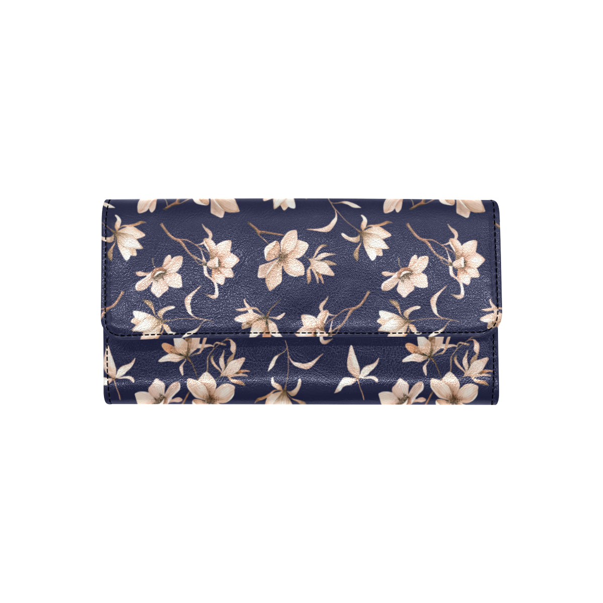 Beautiful Floral Pattern Women's Trifold Wallet