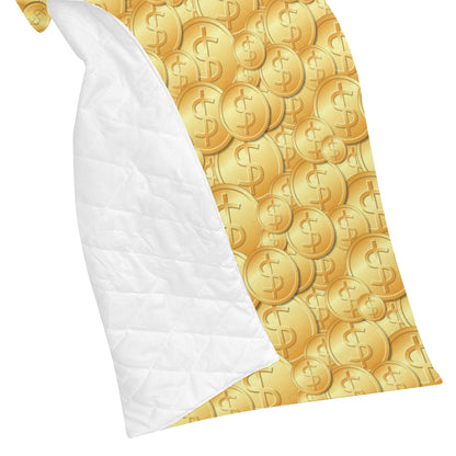 Dollar Pattern Print Design DO03 Premium Quilt
