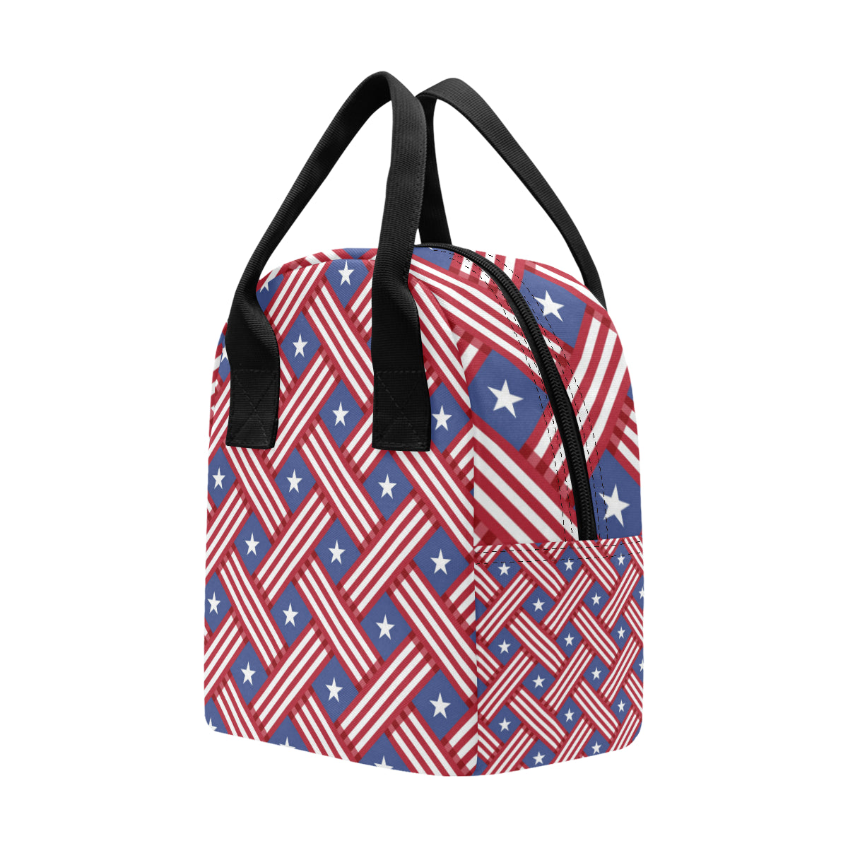 American flag Pattern Insulated Lunch Bag