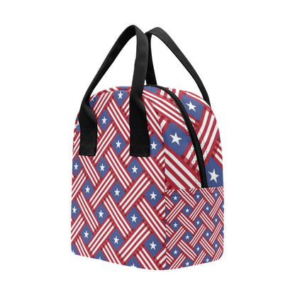 American flag Pattern Insulated Lunch Bag