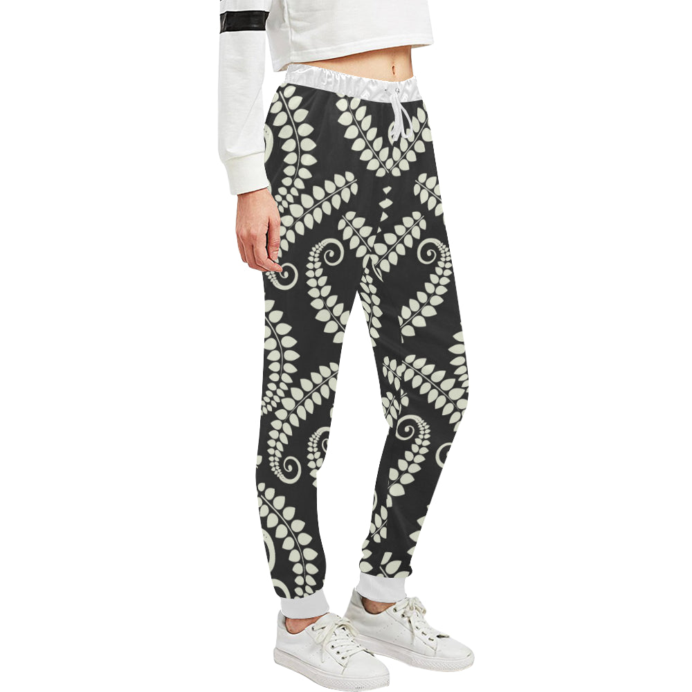 Fern Leave Print Pattern Unisex Sweatpants