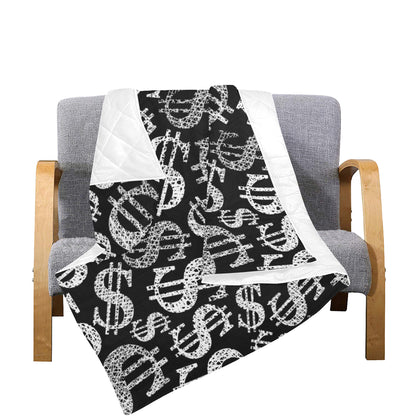 Money Pattern Print Design 02 Premium Quilt