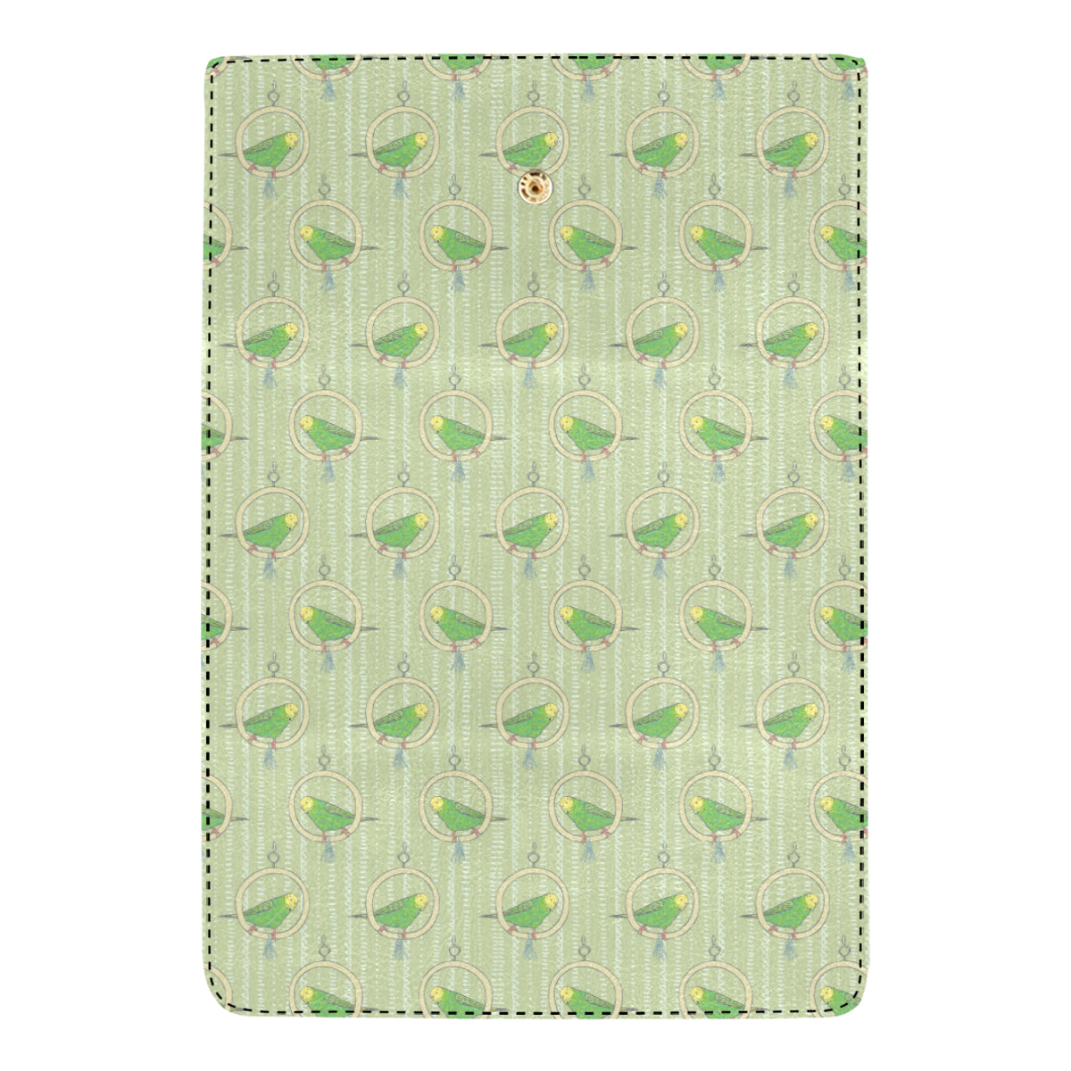 Budgerigar Pattern Print Design 02 Women's Trifold Wallet