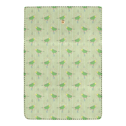 Budgerigar Pattern Print Design 02 Women's Trifold Wallet