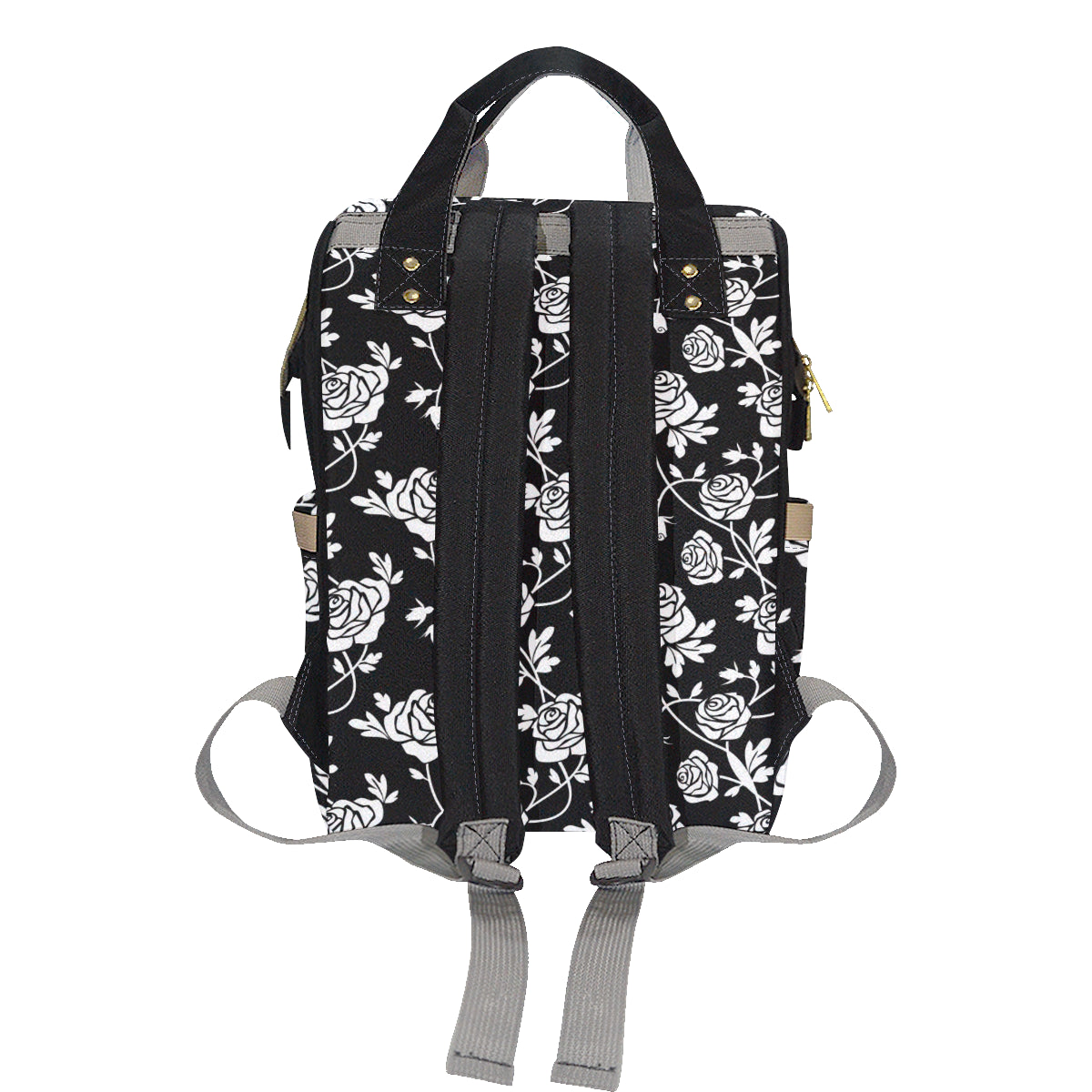 Rose Pattern Print Design RO013 Diaper Bag Backpack