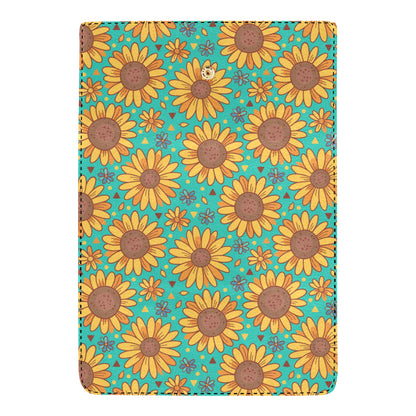 Sunflower Pattern Print Design SF013 Women's Trifold Wallet