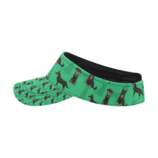 Beauceron Pattern Print Design 01 Unisex Sun Visor