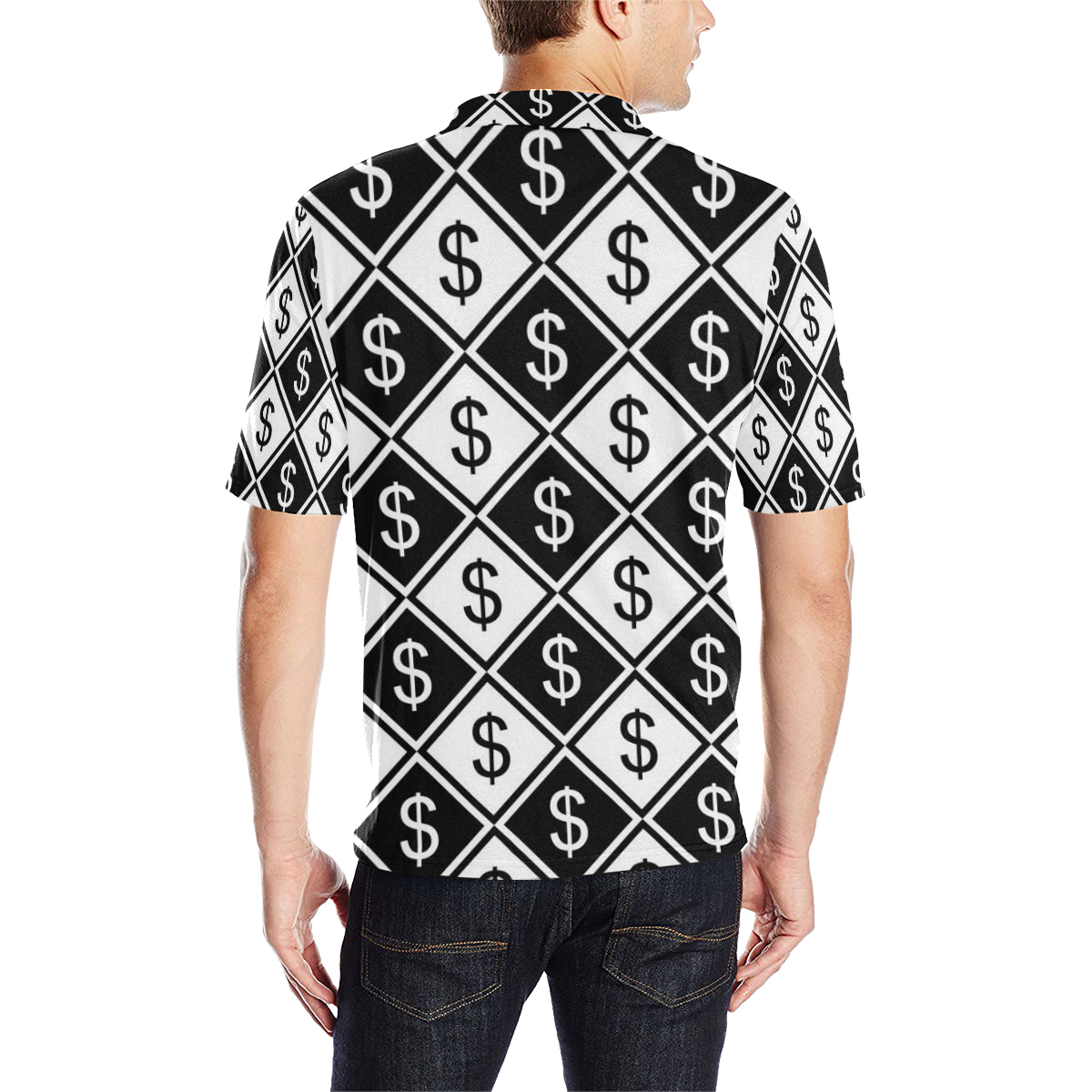 Money Pattern Print Design 04 Men Polo Shirt