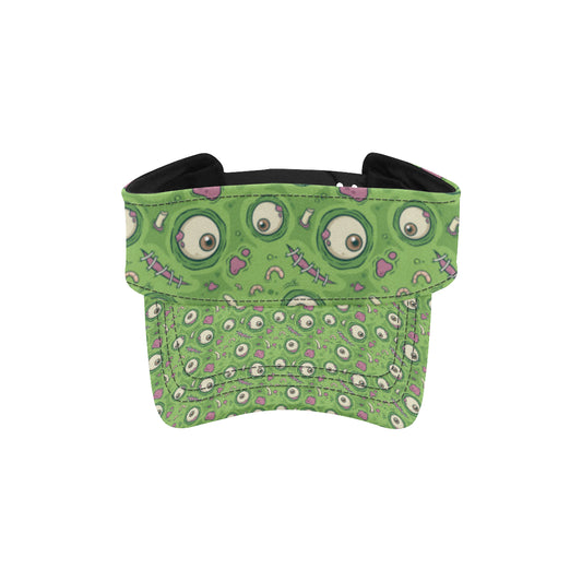 Zombie Eyes Design Pattern Print Unisex Sun Visor