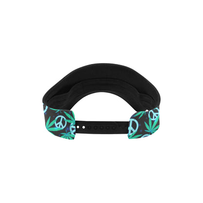 Peace Sign Themed Design Print Unisex Sun Visor