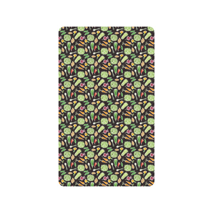 Vegan Draw Themed Design Print Rubber Doormat