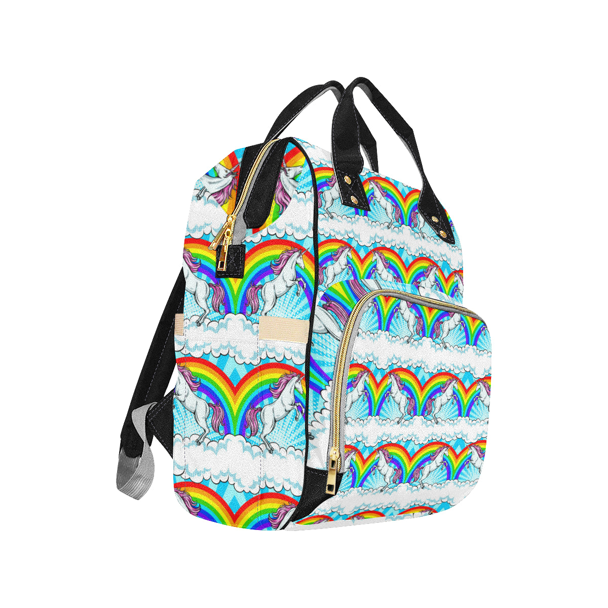 Unicorn Rainbow Diaper Bag Backpack