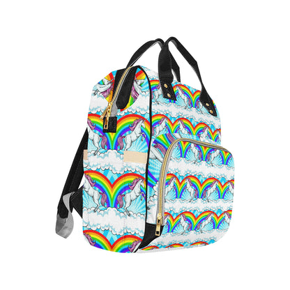Unicorn Rainbow Diaper Bag Backpack