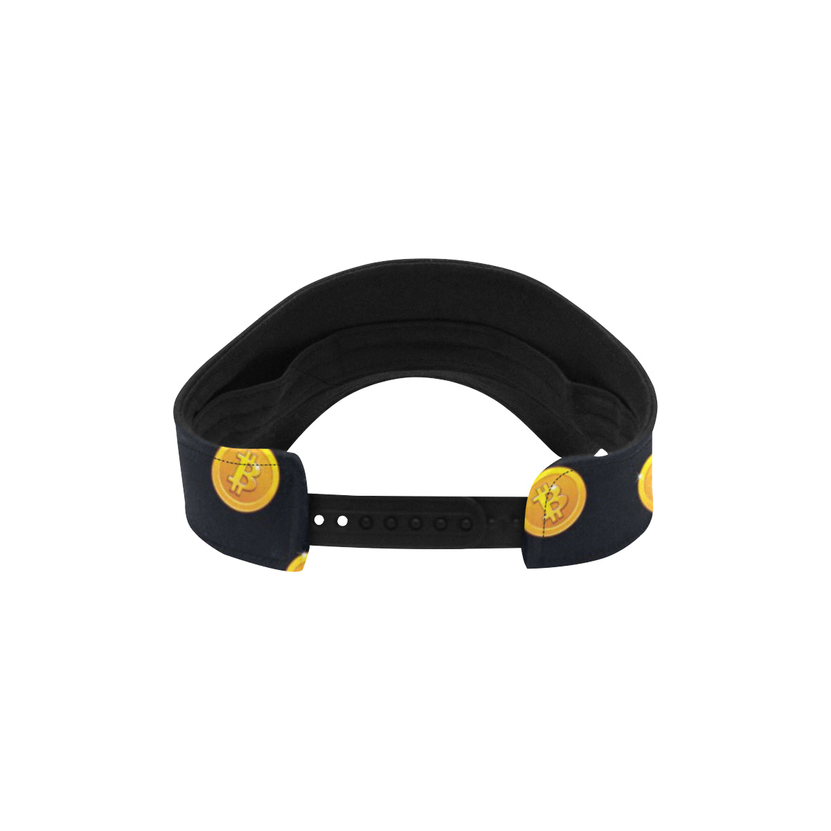 Bitcoin Pattern Print Design DO04 Unisex Sun Visor